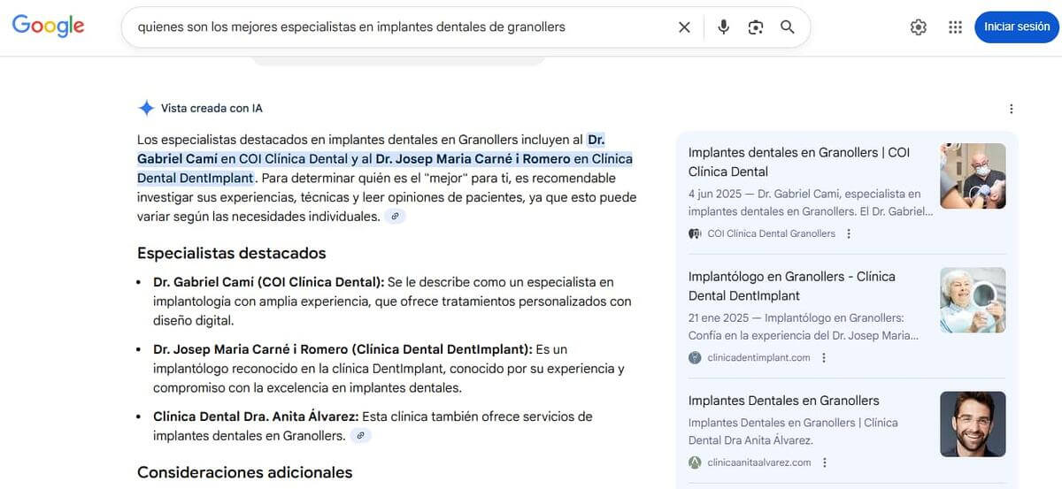 Resúmenes IA de Google
