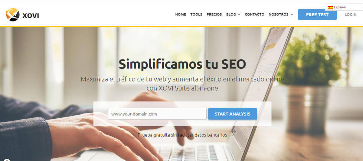 Herramienta SEO y marketing online XOVI