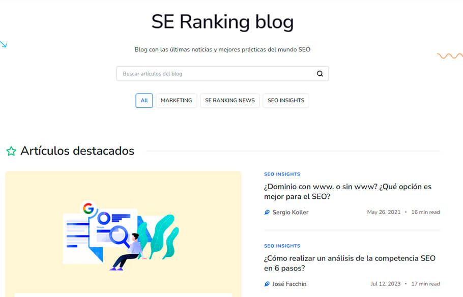 SE Ranking blog