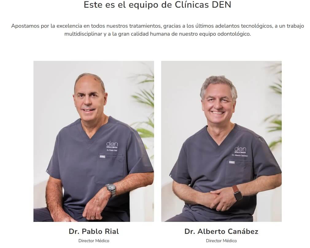 Biografías para generar confianza contenido web