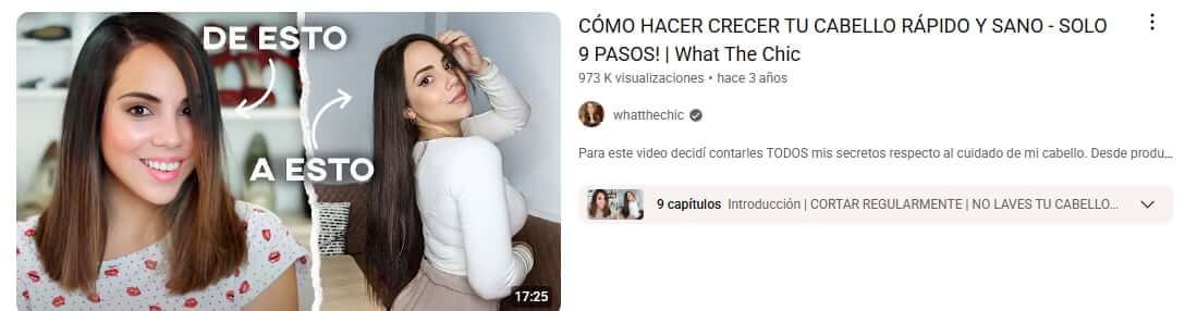 Ejemplo de títulos para YouTube