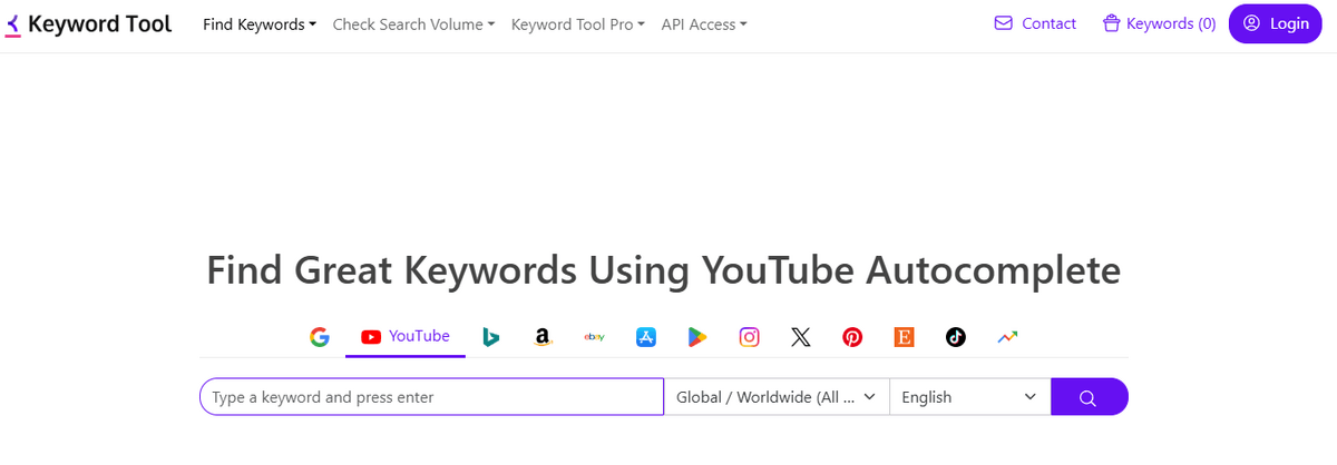 Keyword Tool