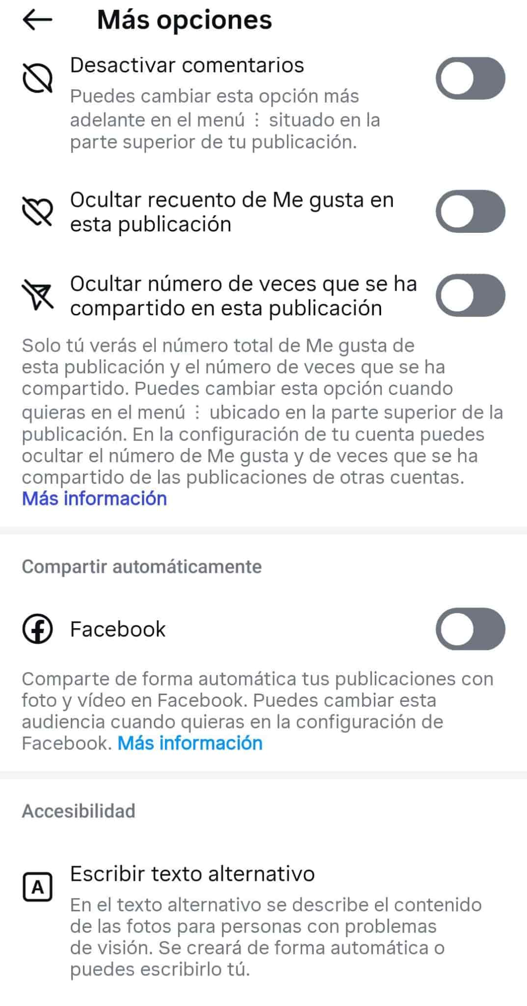 Texto alternativo Instagram