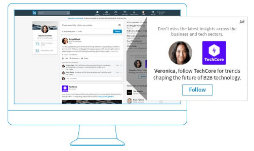Anuncios dinámicos en LinkedIn Ads