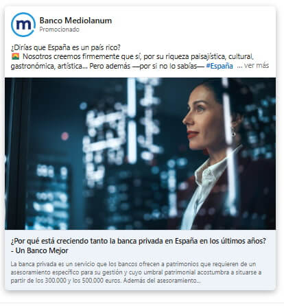 Contenido patrocinado en LinkedIn Ads