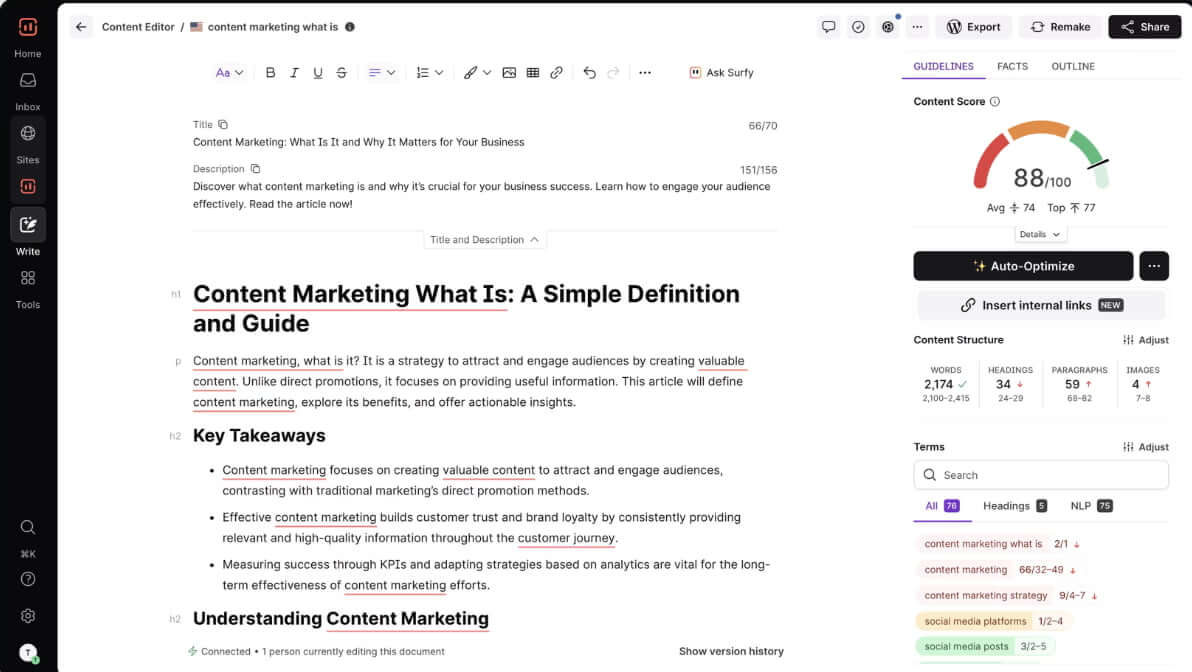 Las 12 mejores herramientas de inteligencia artificial para SEO en 2026 4 Extensión Surfer SEO para IA