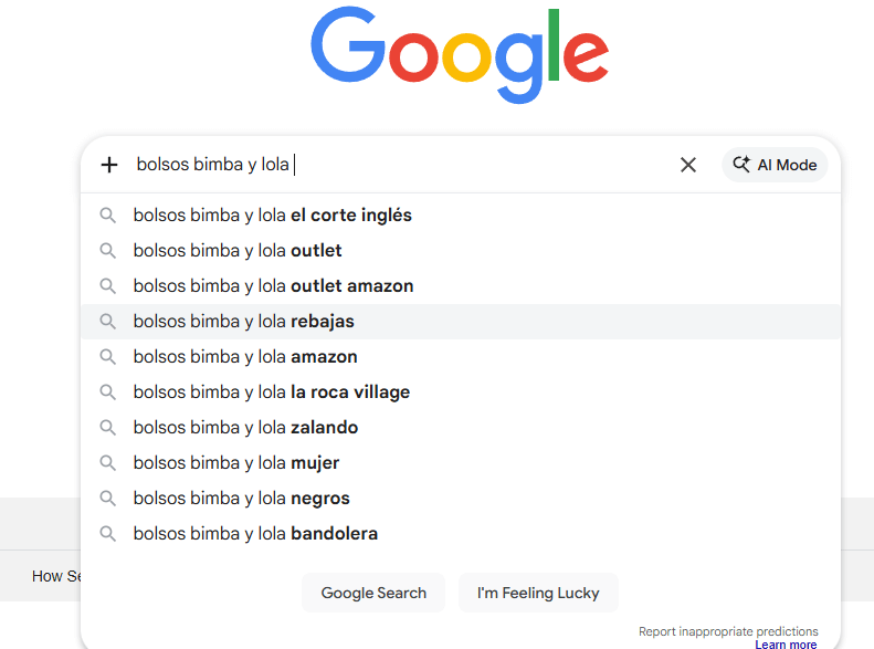 ¿Qué son las palabras clave Long Tail en SEO y cómo elegirlas para posicionar? 5 Autocompletado en el buscador de Google