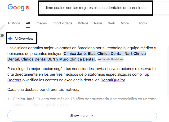 ¿Realmente existen diferencias entre GEO y SEO? ¿Qué dice Google sobre el nuevo SEO? 2 Recomendación y citación de marcas en AI Overviews