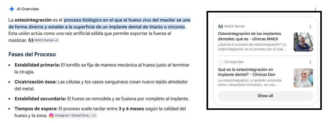 Backlinks vs. menciones de marca, ¿en qué se diferencian y cuál es su papel en SEO y GEO (IA)? 1 Citación en AI Overviews