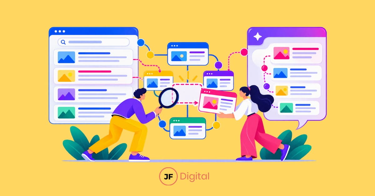 JF-Digital - ¿Qué es el Content Gap y cómo detectar brechas de contenido en SEO e IA? JF-Digital - ¿Qué es el Content Gap y cómo detectar brechas de contenido en SEO e IA?